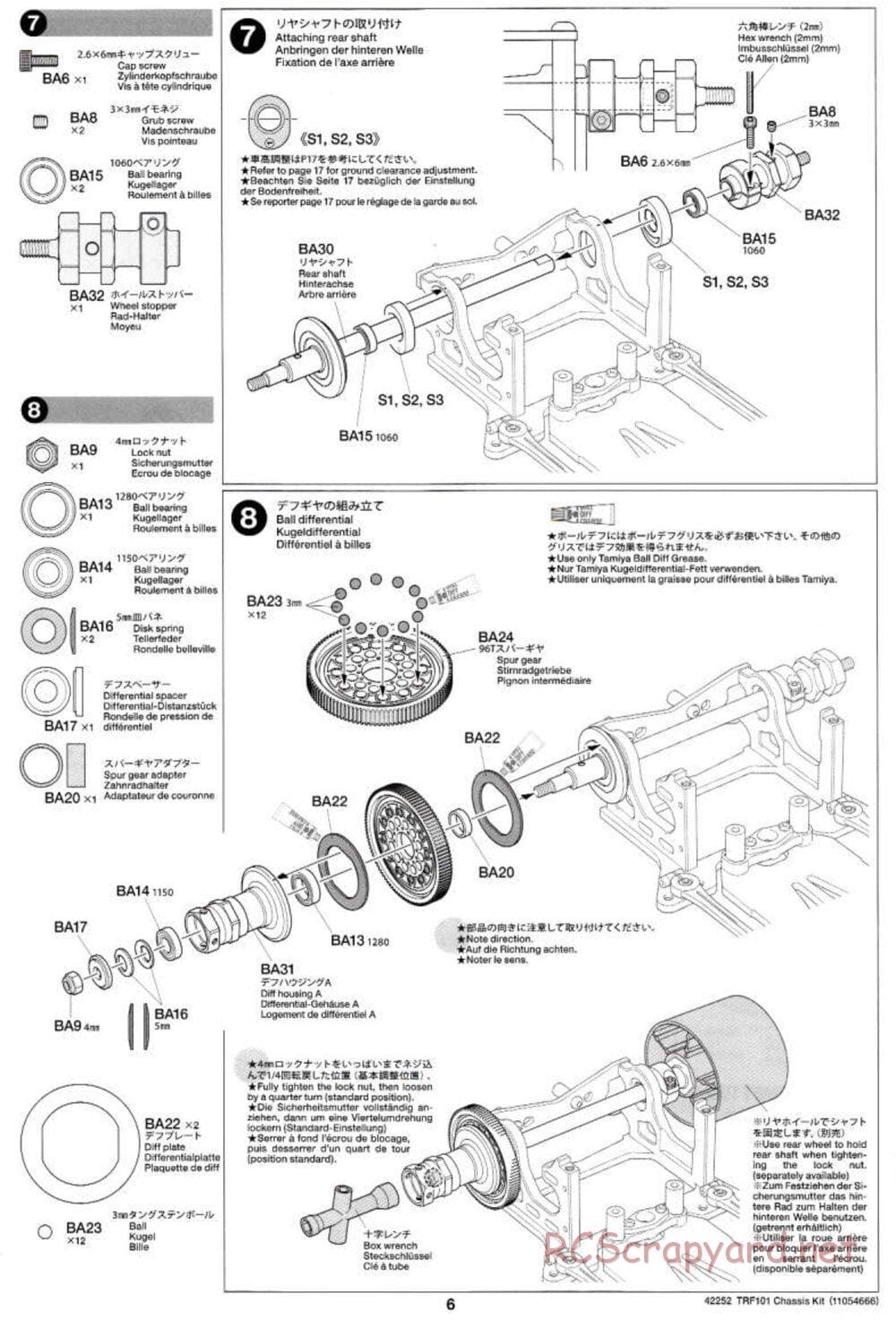 Tamiya - TRF101 Chassis - Manual - Page 6