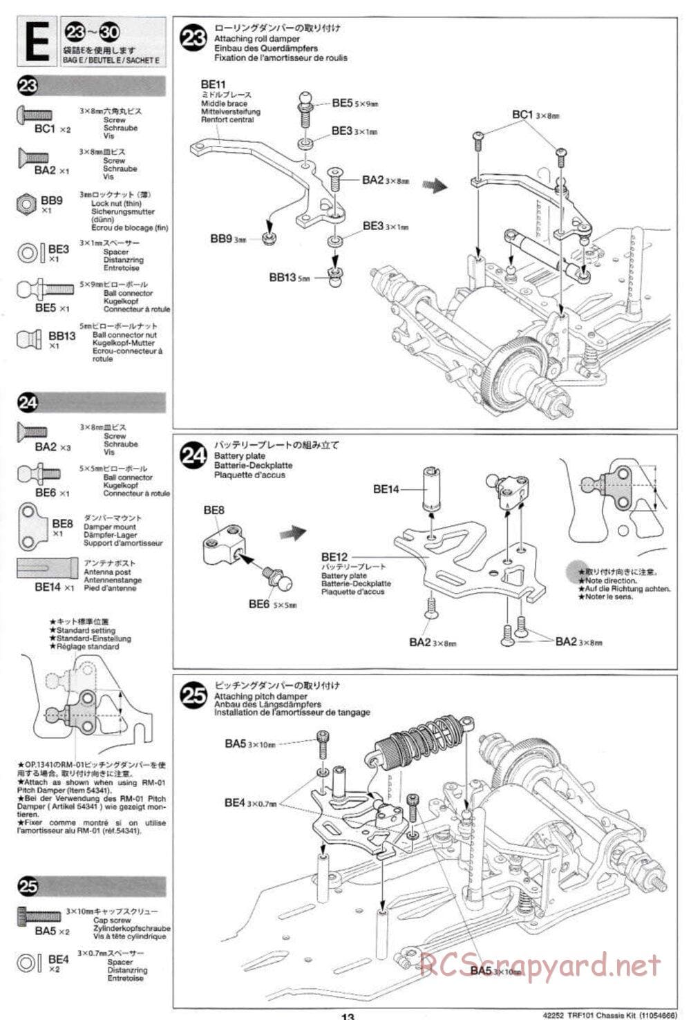 Tamiya - TRF101 Chassis - Manual - Page 13