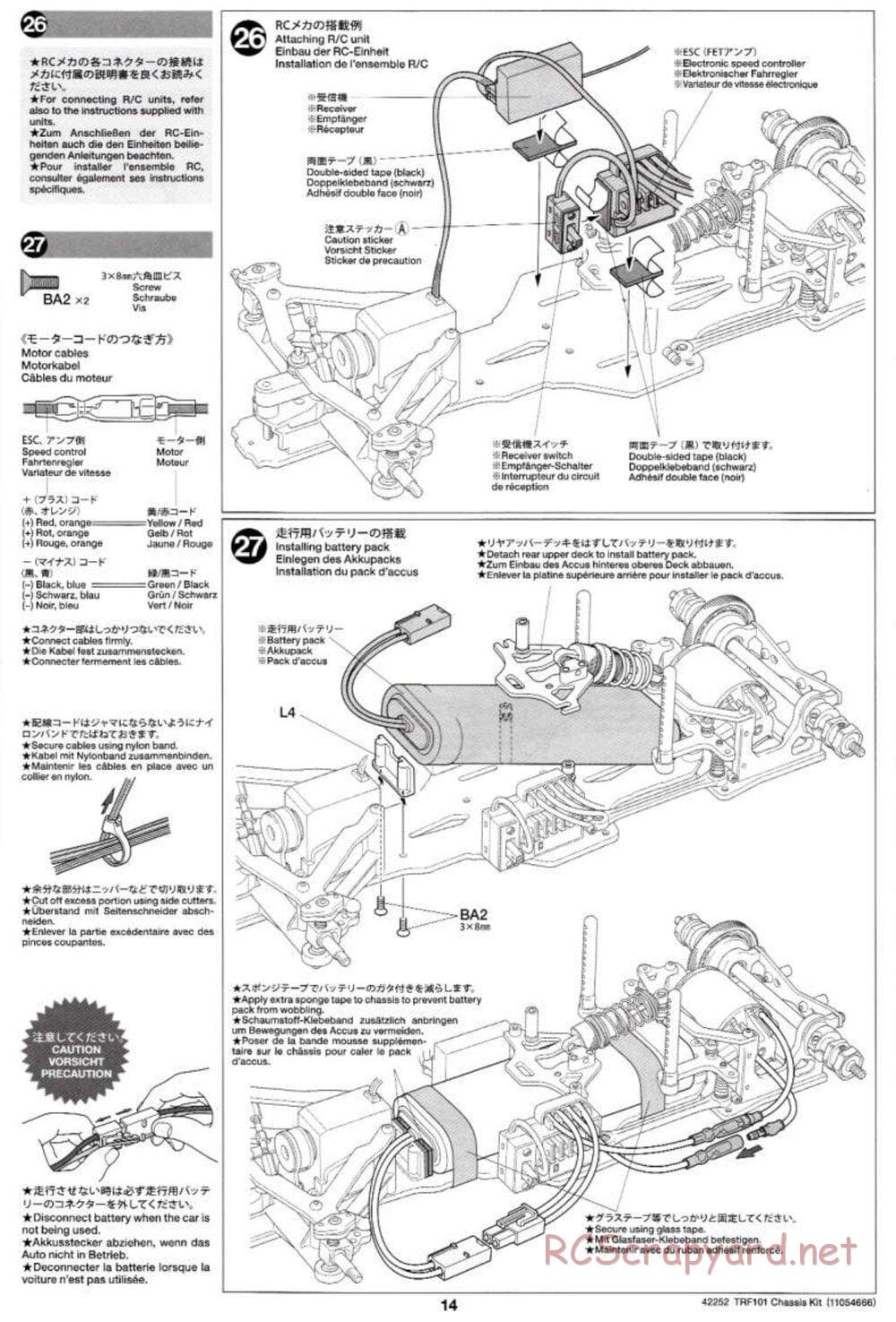 Tamiya - TRF101 Chassis - Manual - Page 14