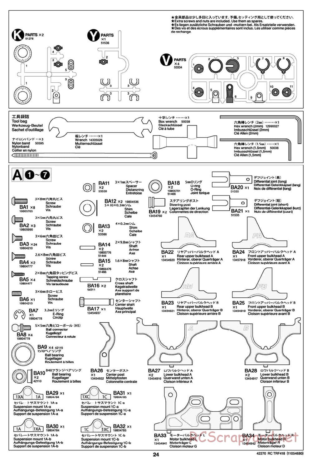 Tamiya - TRF418 Chassis - Manual - Page 24