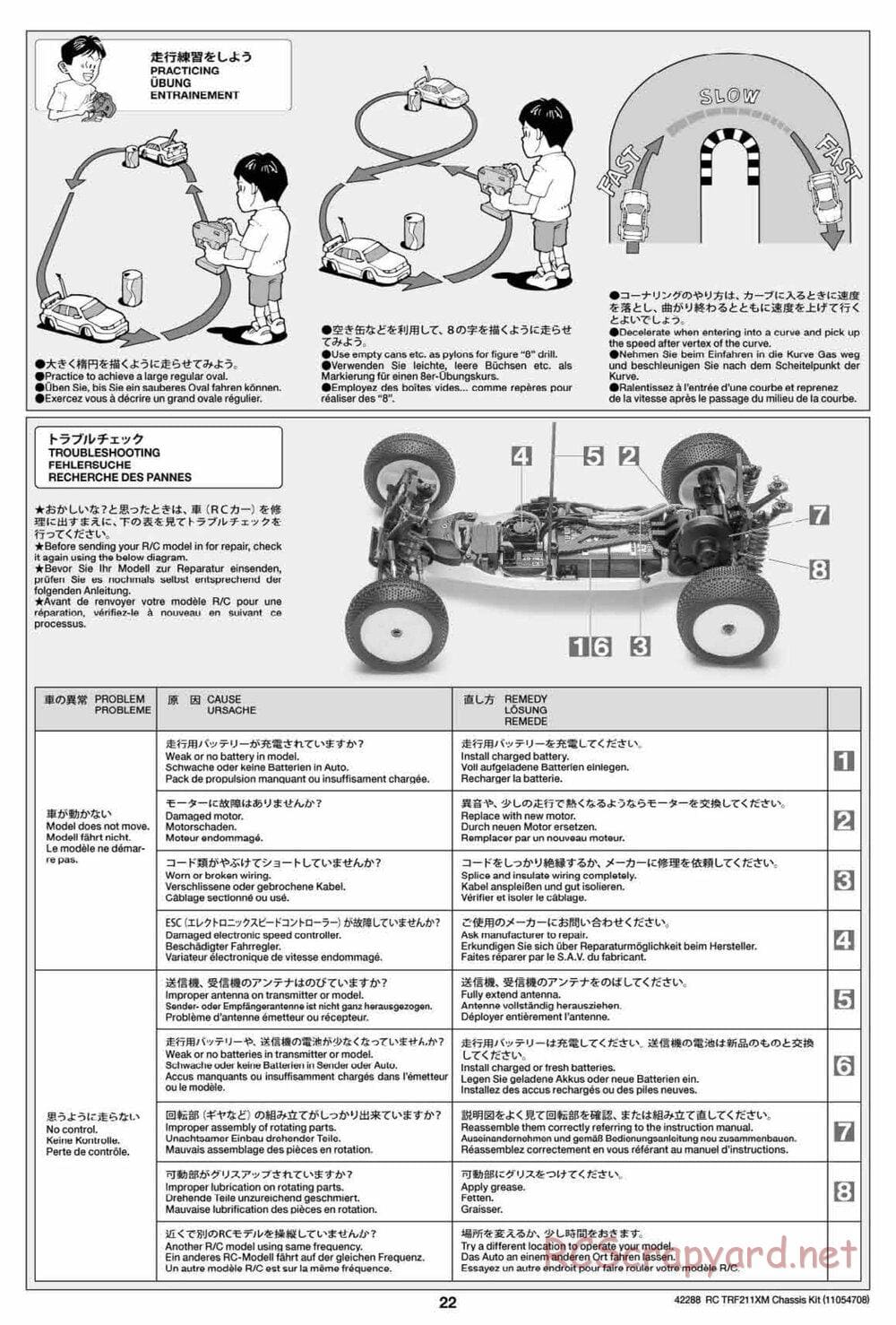 Tamiya - TRF211XM Chassis - Manual - Page 22