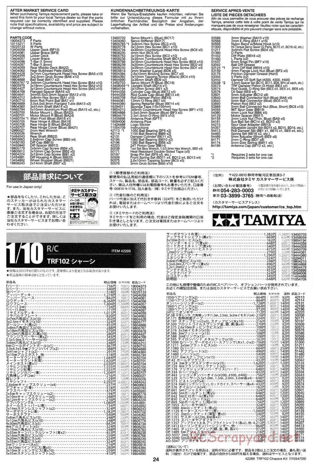 Tamiya - TRF102 Chassis - Manual - Page 24