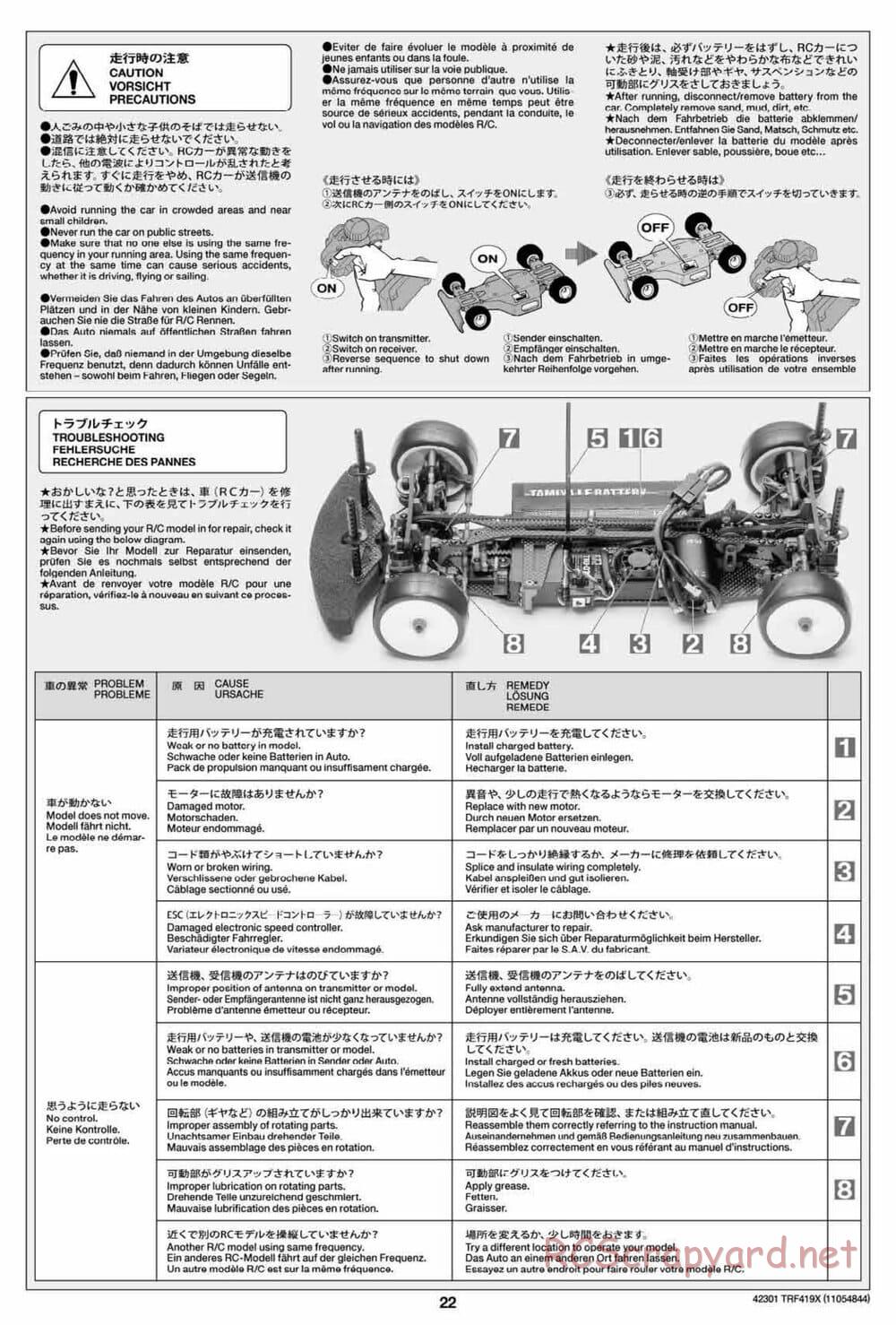 Tamiya - TRF419X Chassis - Manual - Page 22