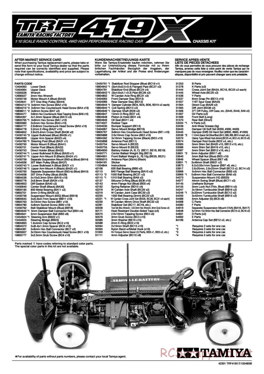 Tamiya - TRF419X Chassis - Manual - Page 30