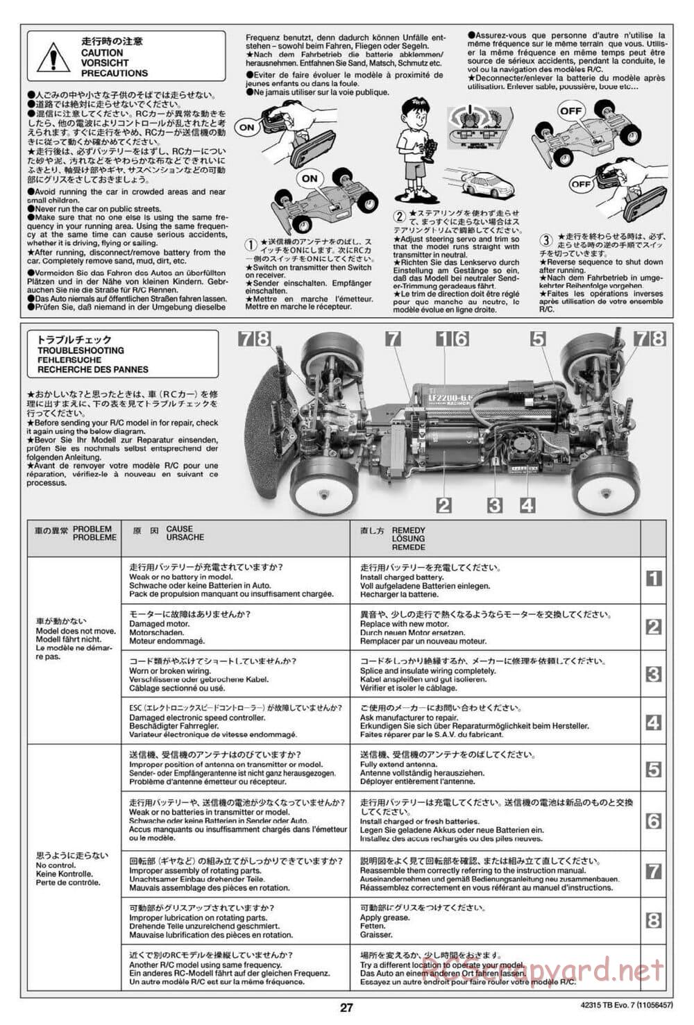 Tamiya - TB Evo.7 Chassis - Manual - Page 27