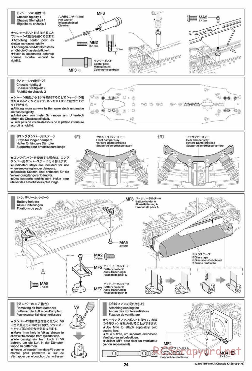 Tamiya - TRF419XR Chassis - Manual - Page 24