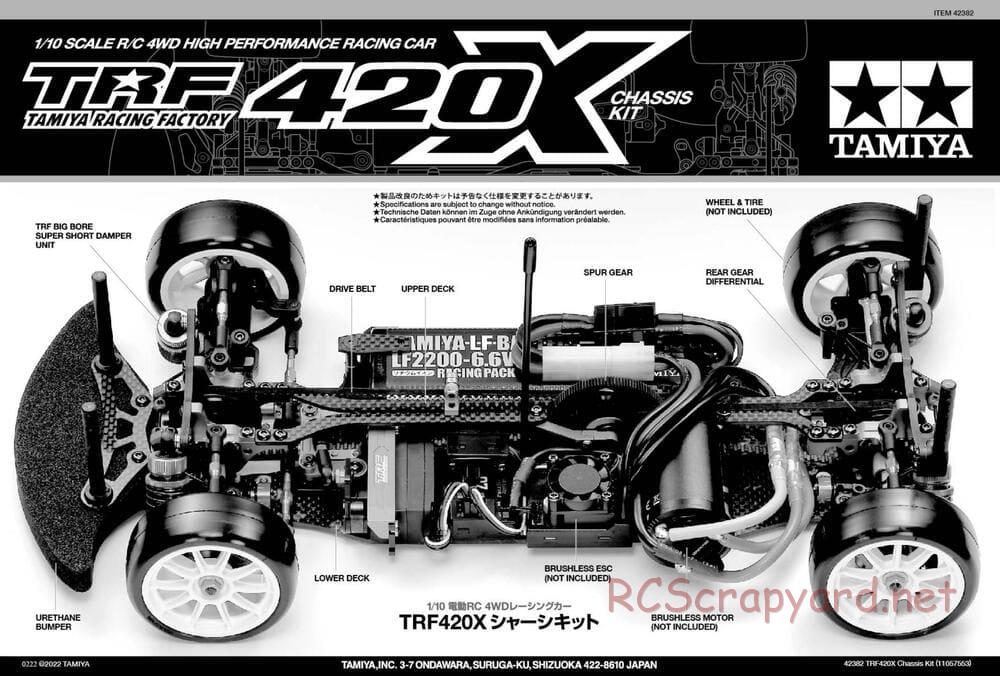 Tamiya - TRF420X Chassis - Manual - Page 1