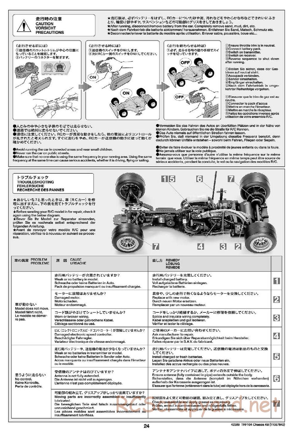 Tamiya - TRF104 Chassis - Manual - Page 24