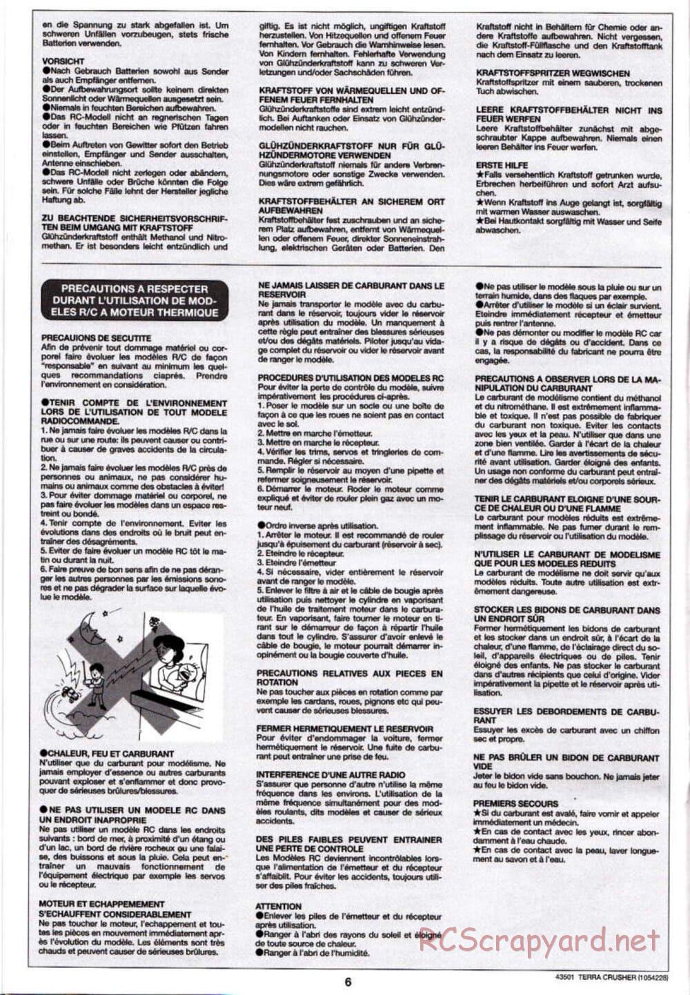 Tamiya - Terra Crusher - TGM-02 Chassis - Manual - Page 6