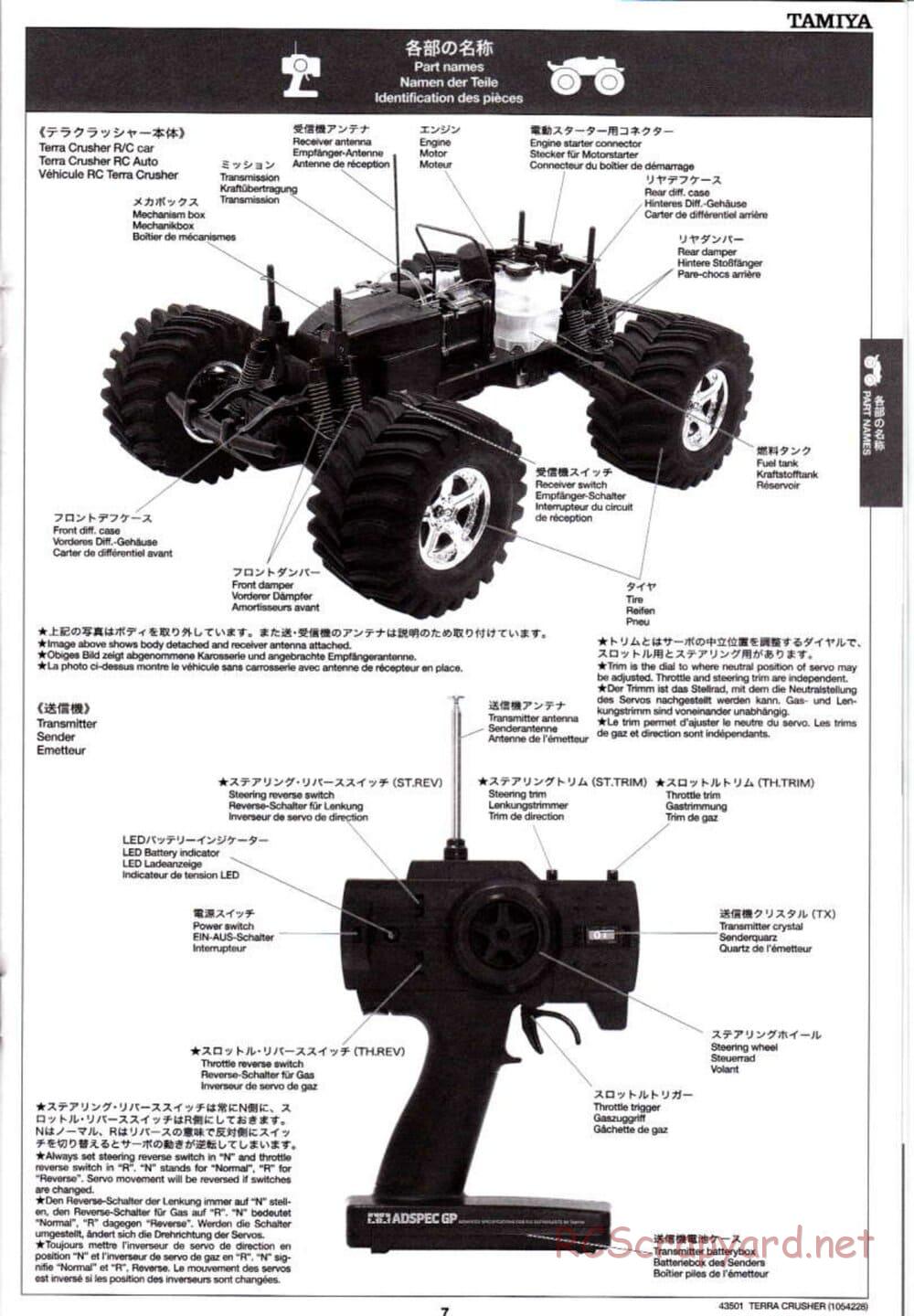 Tamiya - Terra Crusher - TGM-02 Chassis - Manual - Page 7