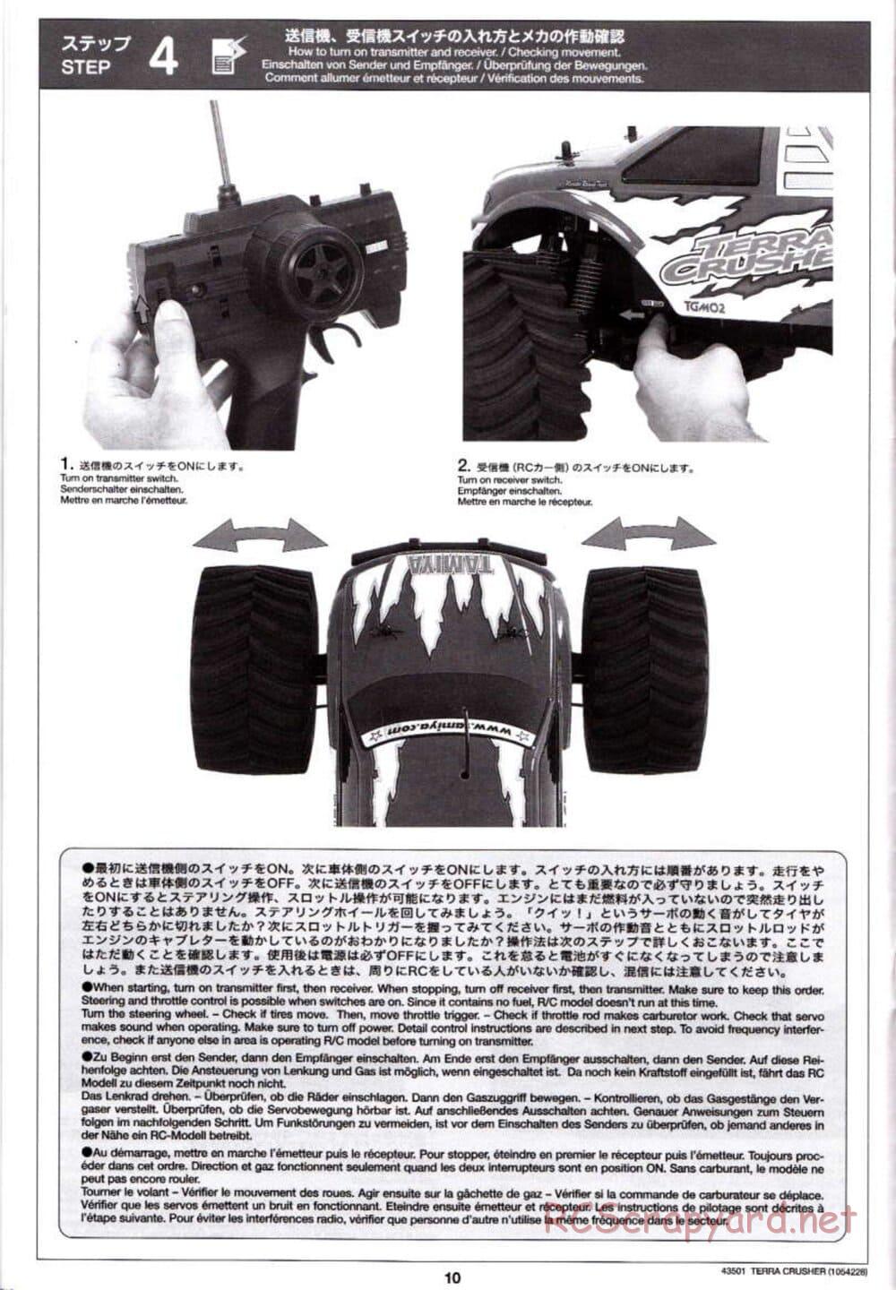 Tamiya - Terra Crusher - TGM-02 Chassis - Manual - Page 10