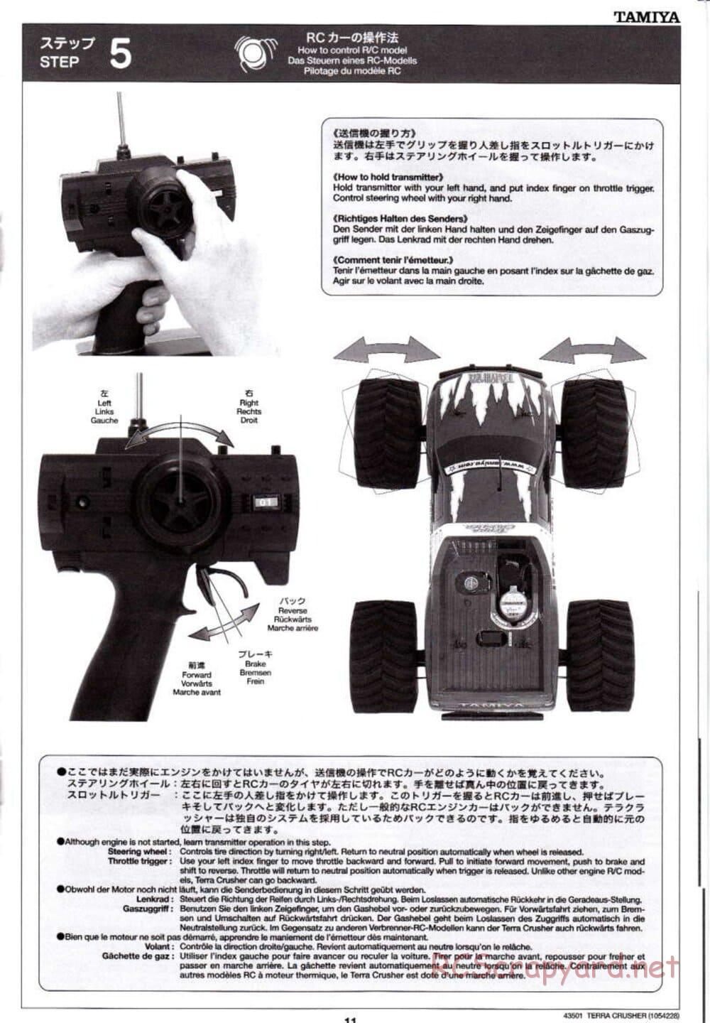 Tamiya - Terra Crusher - TGM-02 Chassis - Manual - Page 11