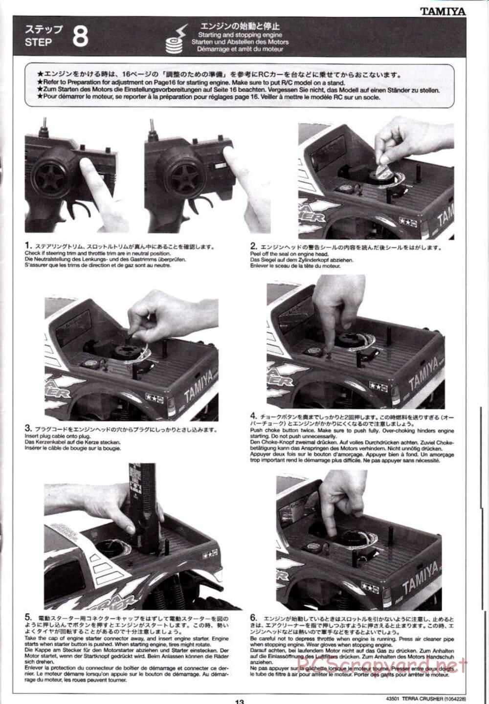 Tamiya - Terra Crusher - TGM-02 Chassis - Manual - Page 13