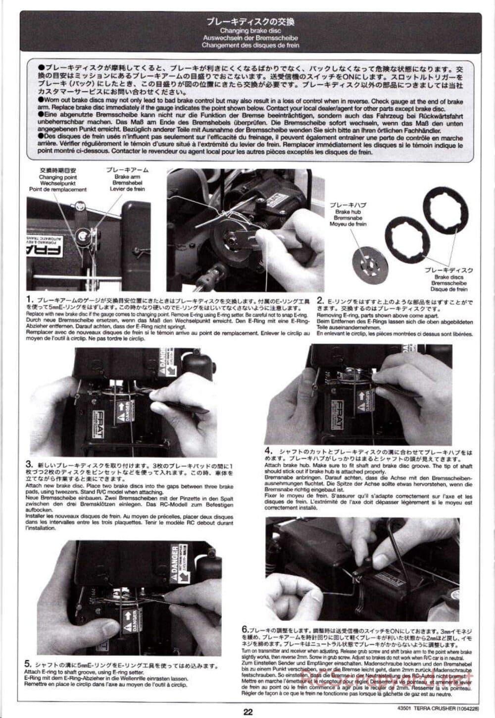 Tamiya - Terra Crusher - TGM-02 Chassis - Manual - Page 22