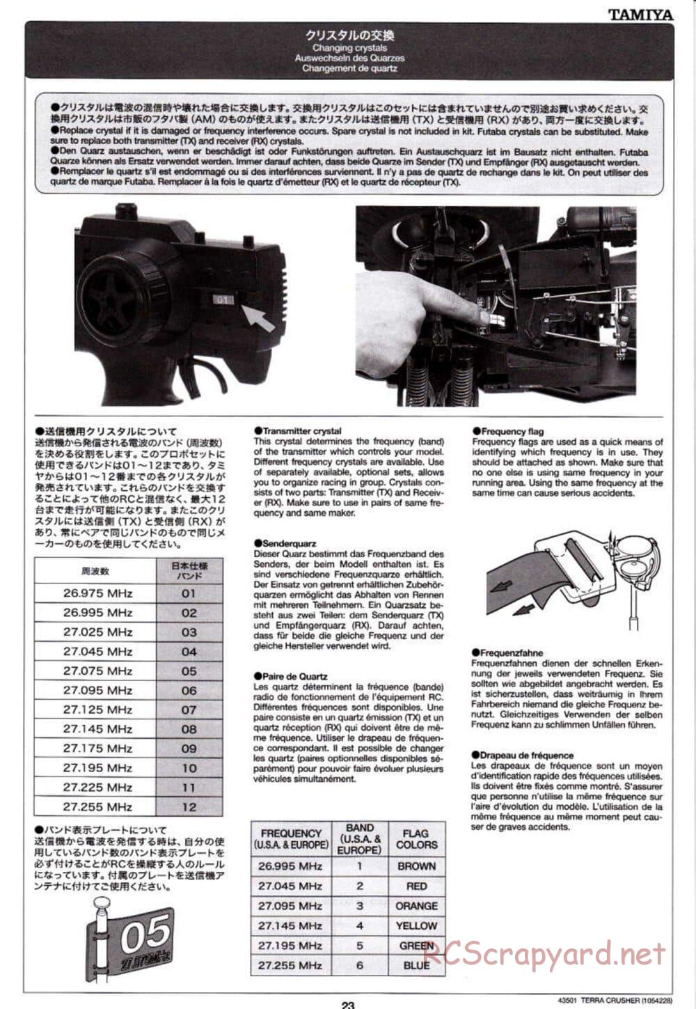 Tamiya - Terra Crusher - TGM-02 Chassis - Manual - Page 23