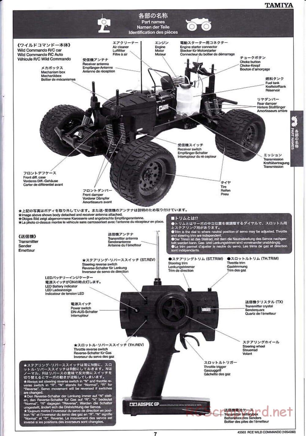 Tamiya - Wild Commando - TGM-02 Chassis - Manual - Page 7
