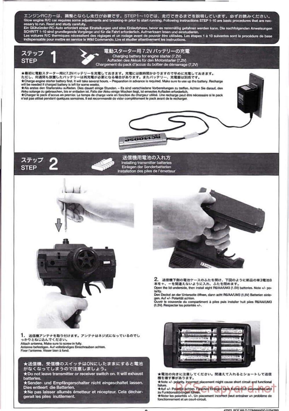 Tamiya - Wild Commando - TGM-02 Chassis - Manual - Page 8