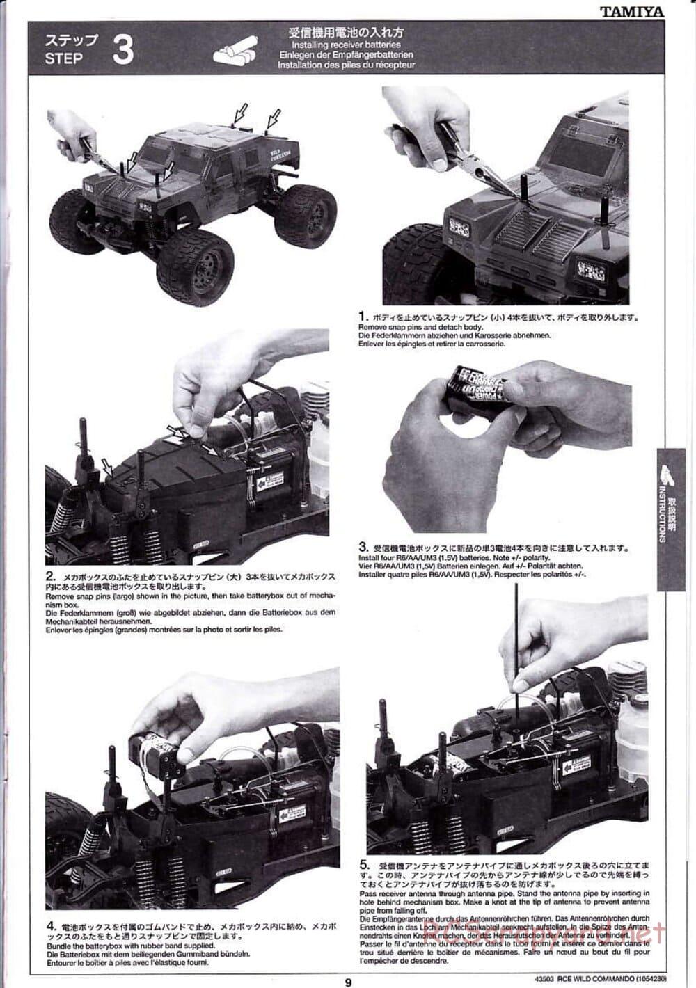 Tamiya - Wild Commando - TGM-02 Chassis - Manual - Page 9