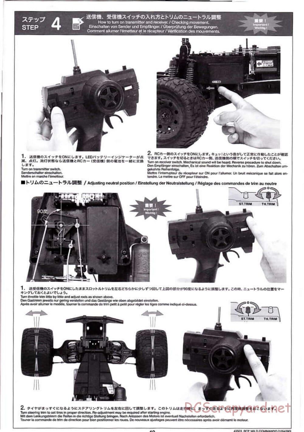 Tamiya - Wild Commando - TGM-02 Chassis - Manual - Page 10
