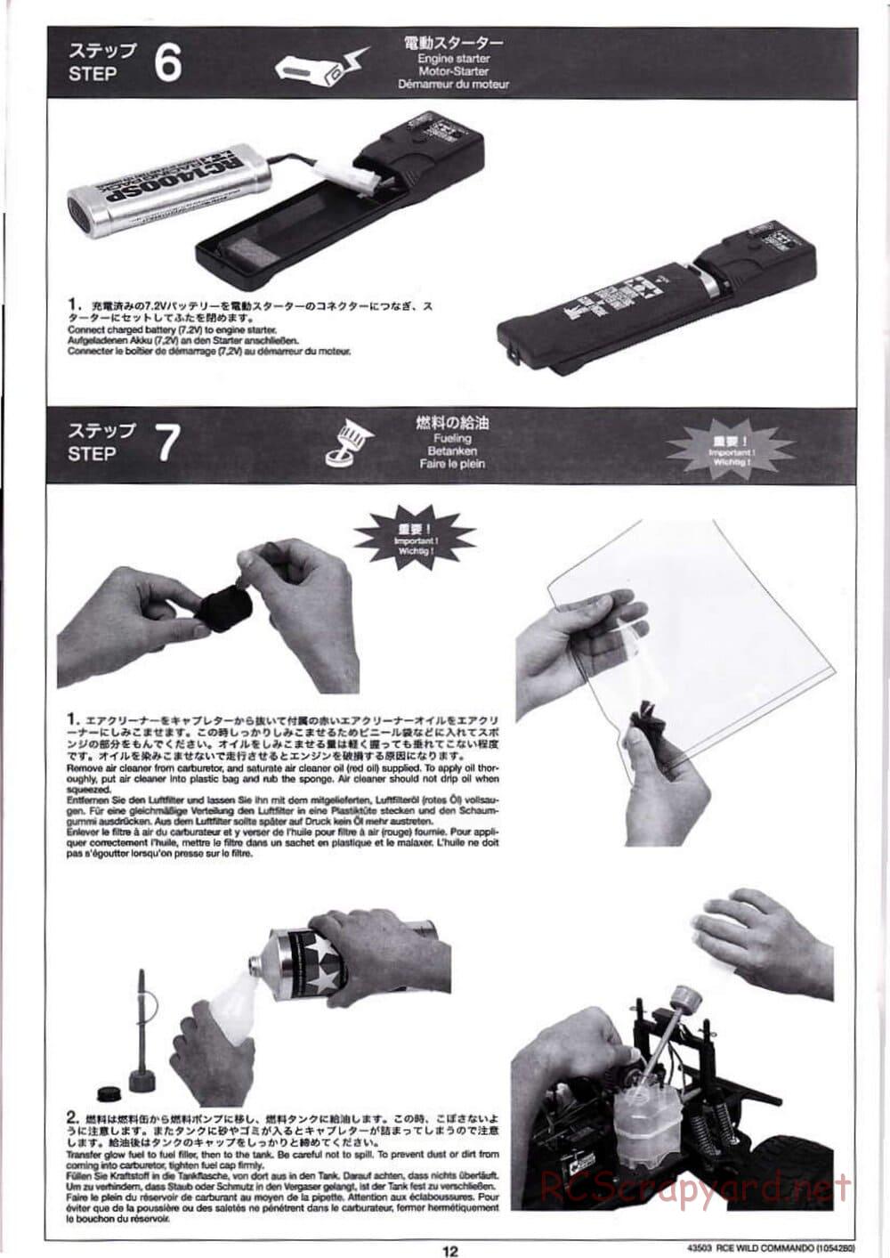 Tamiya - Wild Commando - TGM-02 Chassis - Manual - Page 12