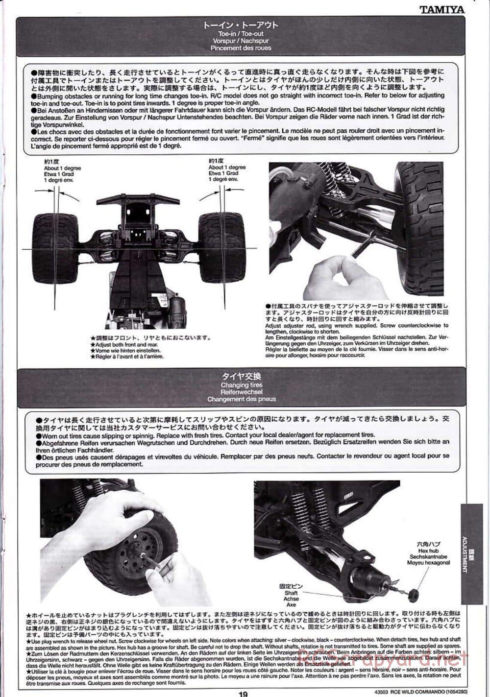 Tamiya - Wild Commando - TGM-02 Chassis - Manual - Page 19