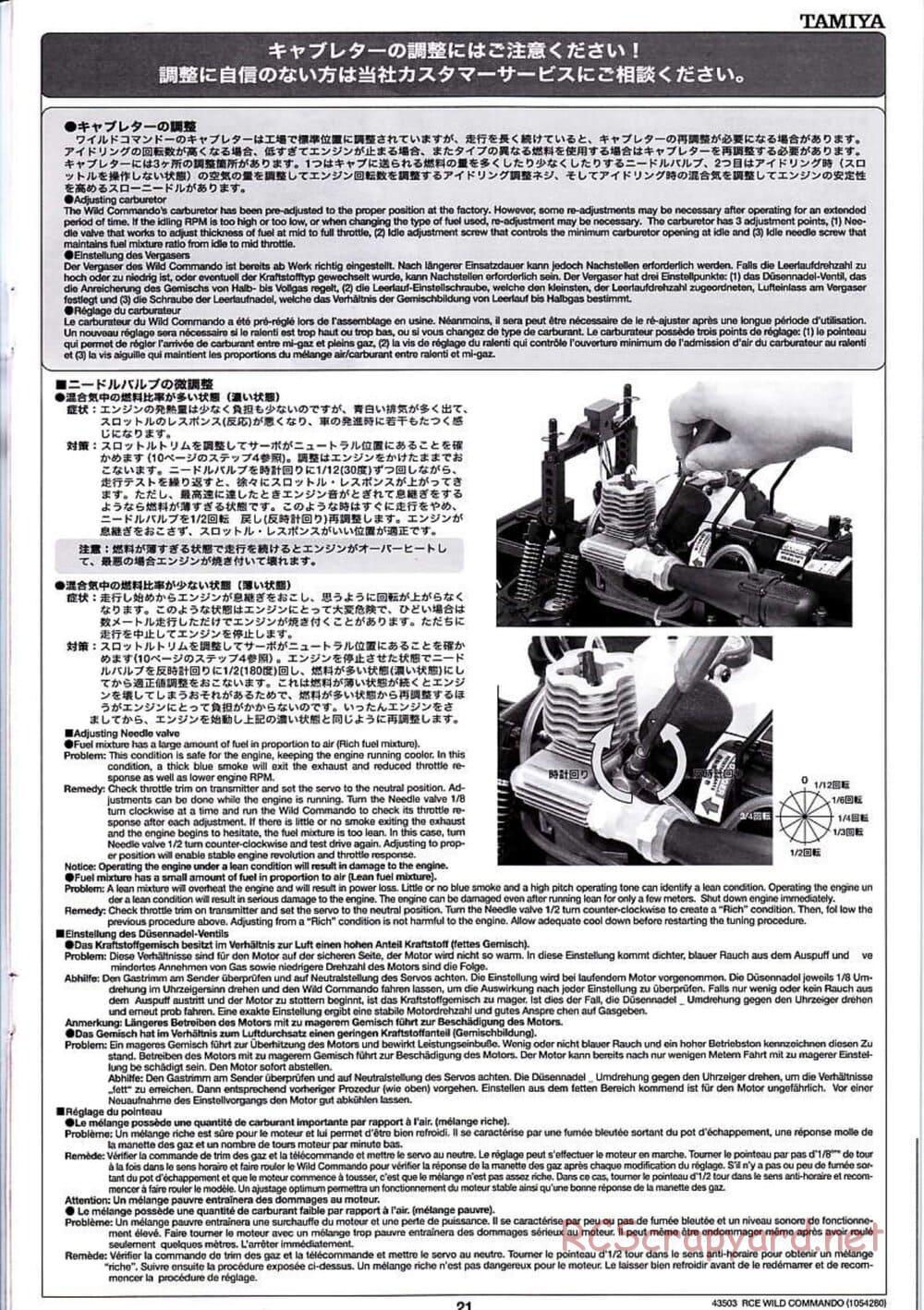 Tamiya - Wild Commando - TGM-02 Chassis - Manual - Page 21