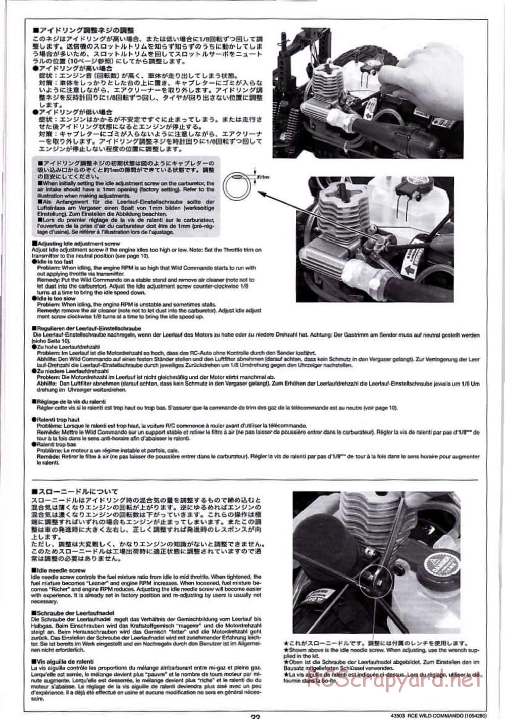 Tamiya - Wild Commando - TGM-02 Chassis - Manual - Page 22