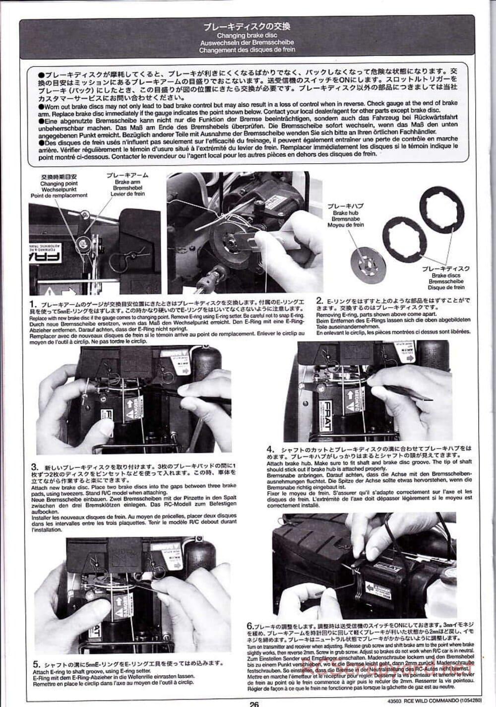 Tamiya - Wild Commando - TGM-02 Chassis - Manual - Page 26