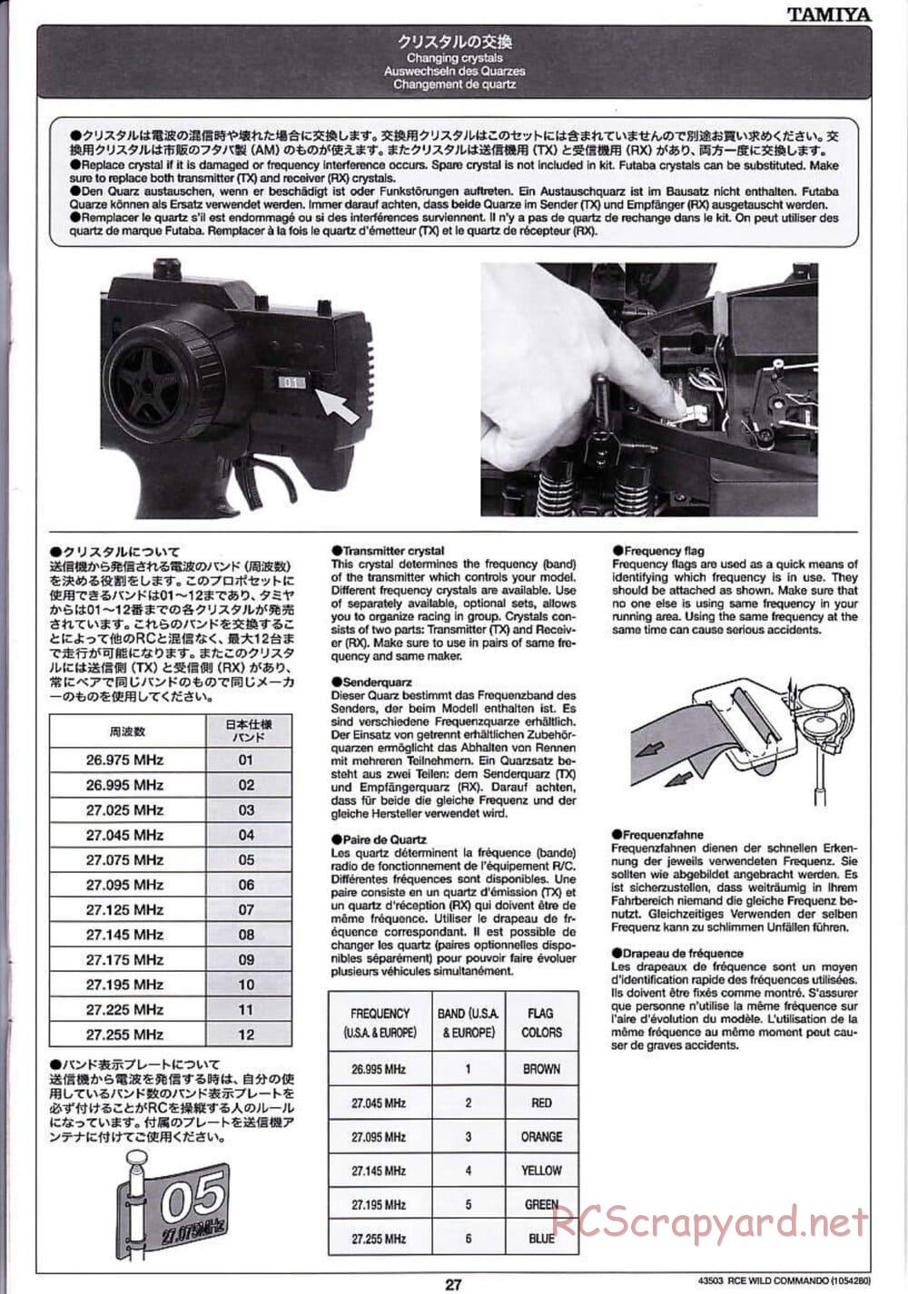 Tamiya - Wild Commando - TGM-02 Chassis - Manual - Page 27