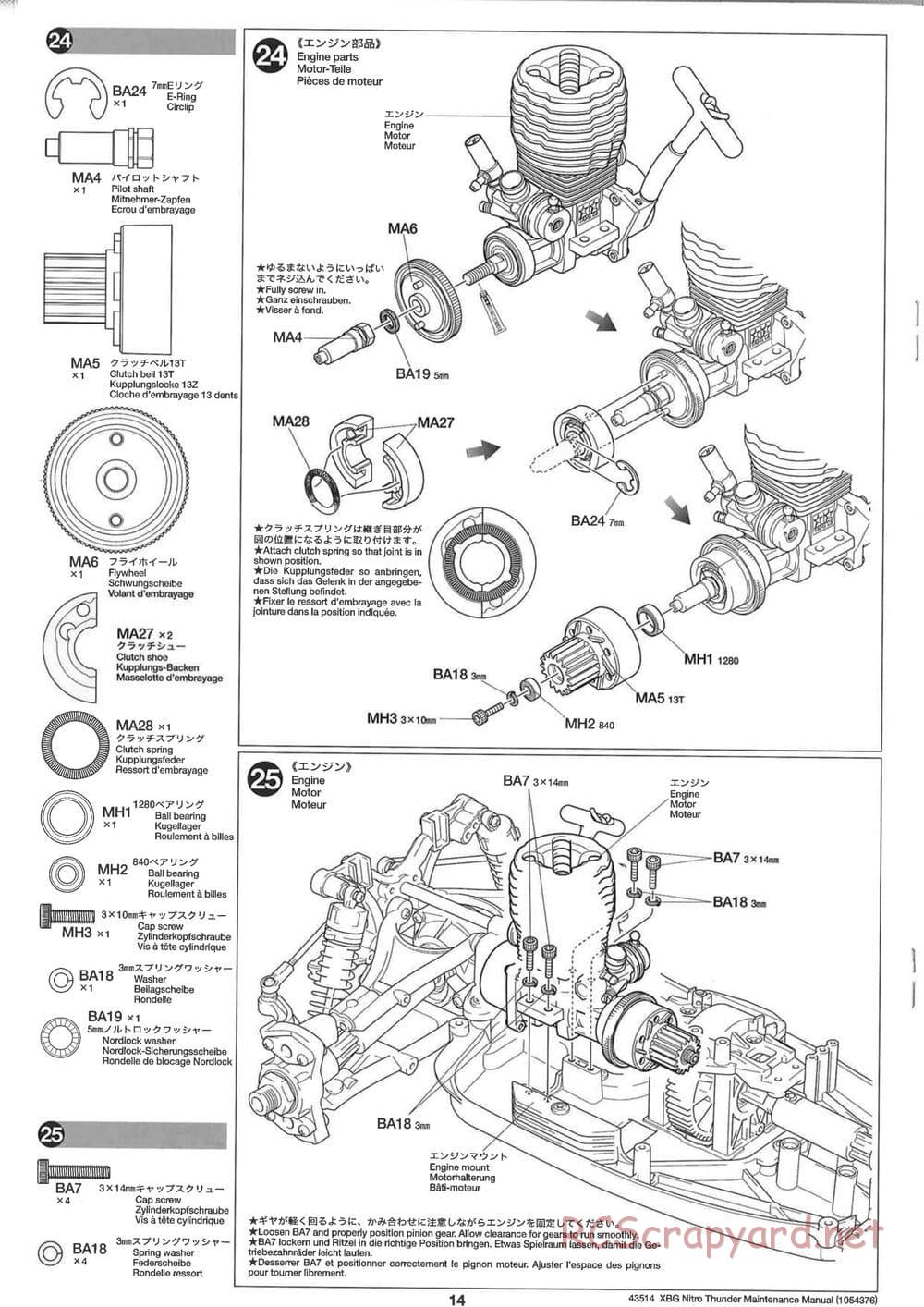 Tamiya - Nitro Thunder - NDF-01 Chassis - Manual - Page 14