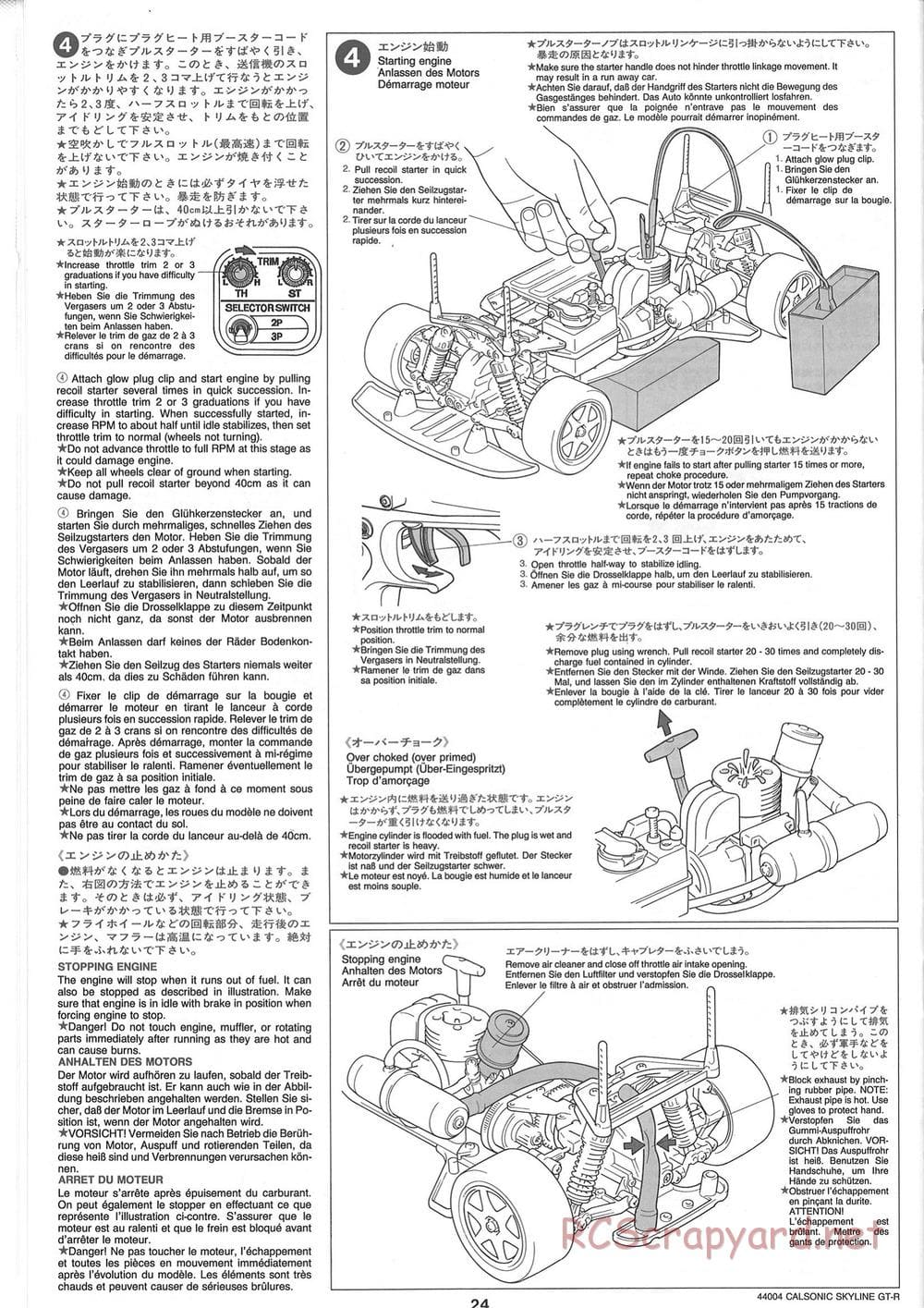 Tamiya - Calsonic GT-R - TGX Mk.1 Chassis - Manual - Page 24