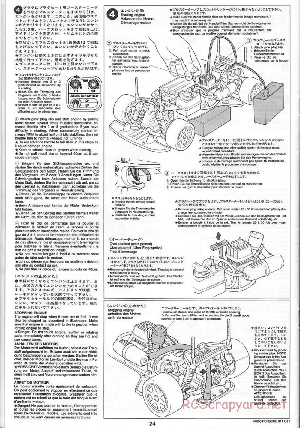 Tamiya - Porsche 911 GT1 - TGX Mk.1 Chassis - Manual - Page 24