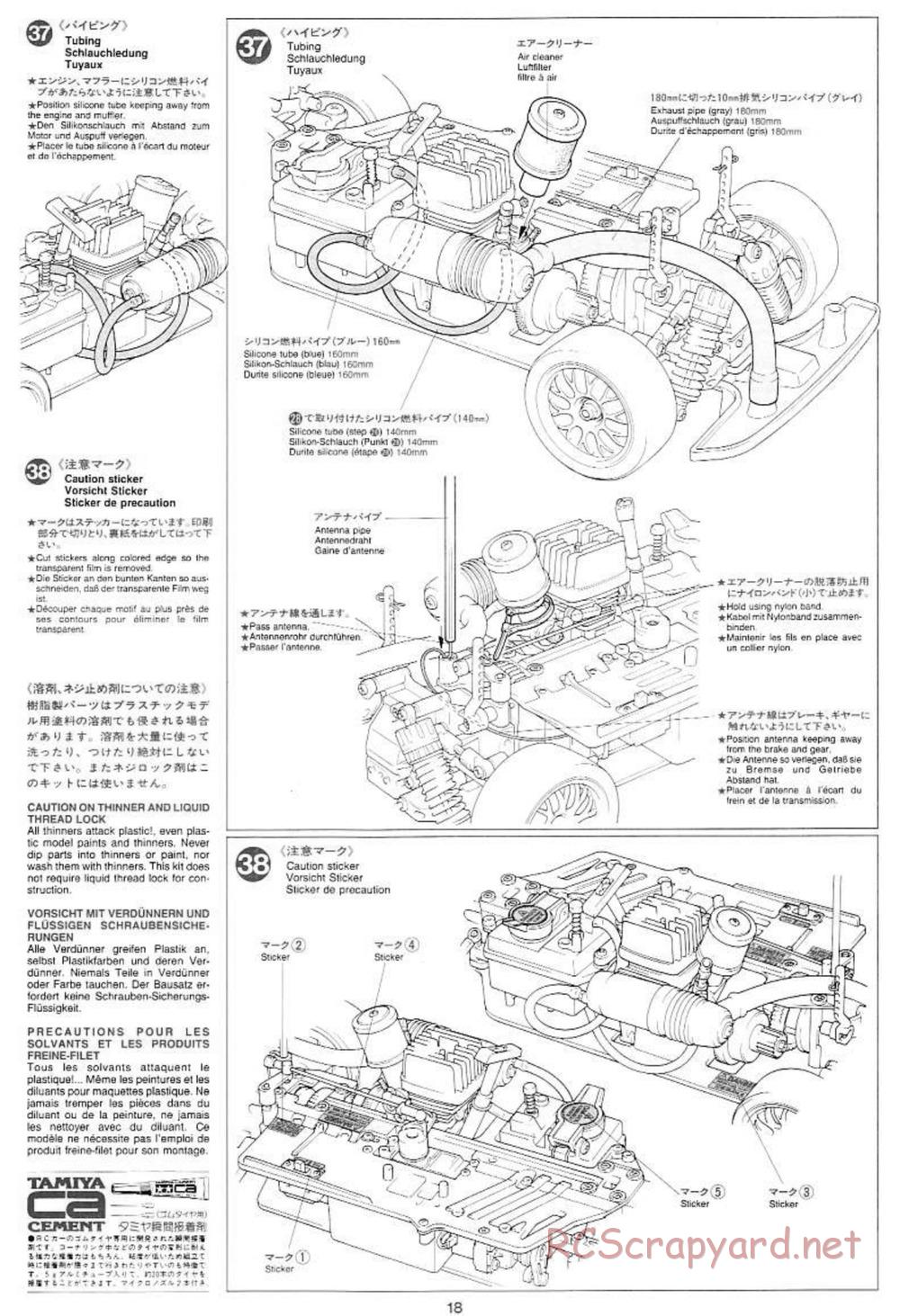 Tamiya - Mercedes CLK GTR Team Sportswear - TG10 Mk.1 Chassis - Manual - Page 18