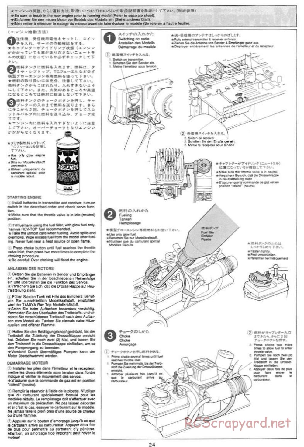 Tamiya - Mercedes CLK GTR Team Sportswear - TG10 Mk.1 Chassis - Manual - Page 24