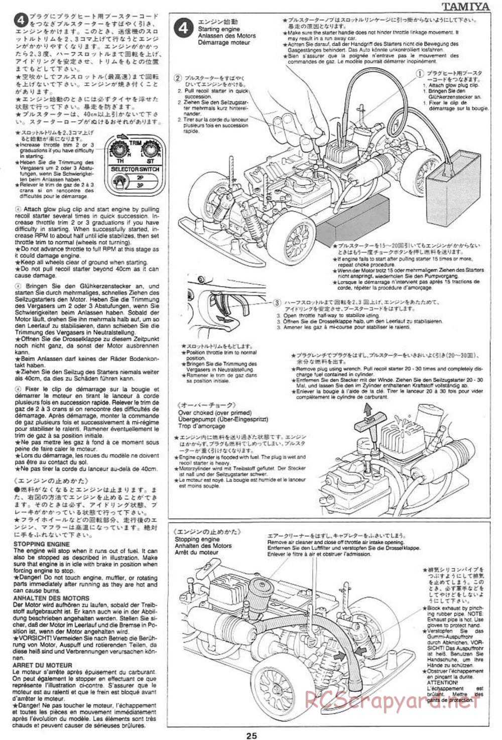 Tamiya - Mercedes CLK GTR Team Sportswear - TG10 Mk.1 Chassis - Manual - Page 25