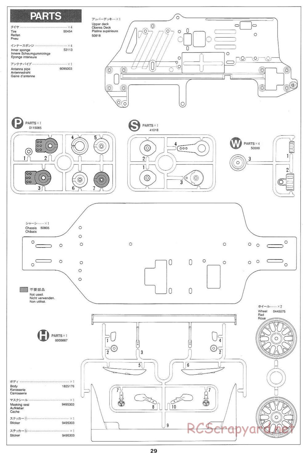 Tamiya - Mercedes CLK GTR Team Sportswear - TG10 Mk.1 Chassis - Manual - Page 29