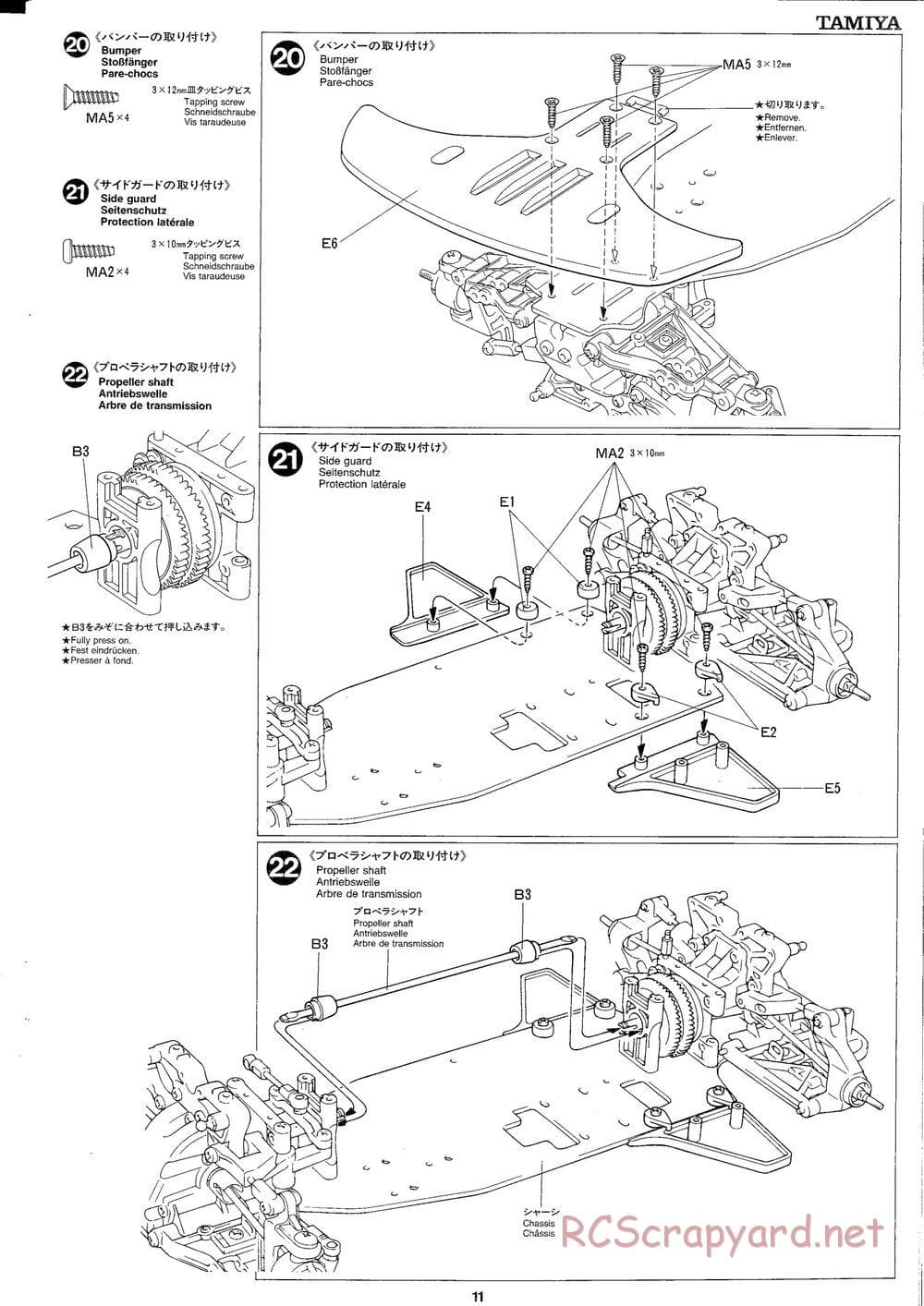 Tamiya - TGX Mk.1 TRF Special Chassis - Manual - Page 11