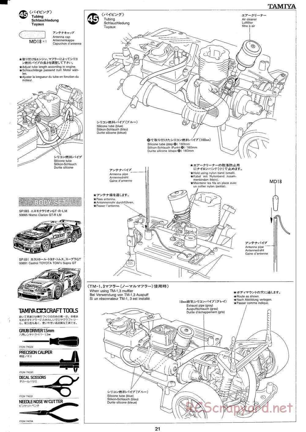 Tamiya - TGX Mk.1 TRF Special Chassis - Manual - Page 21