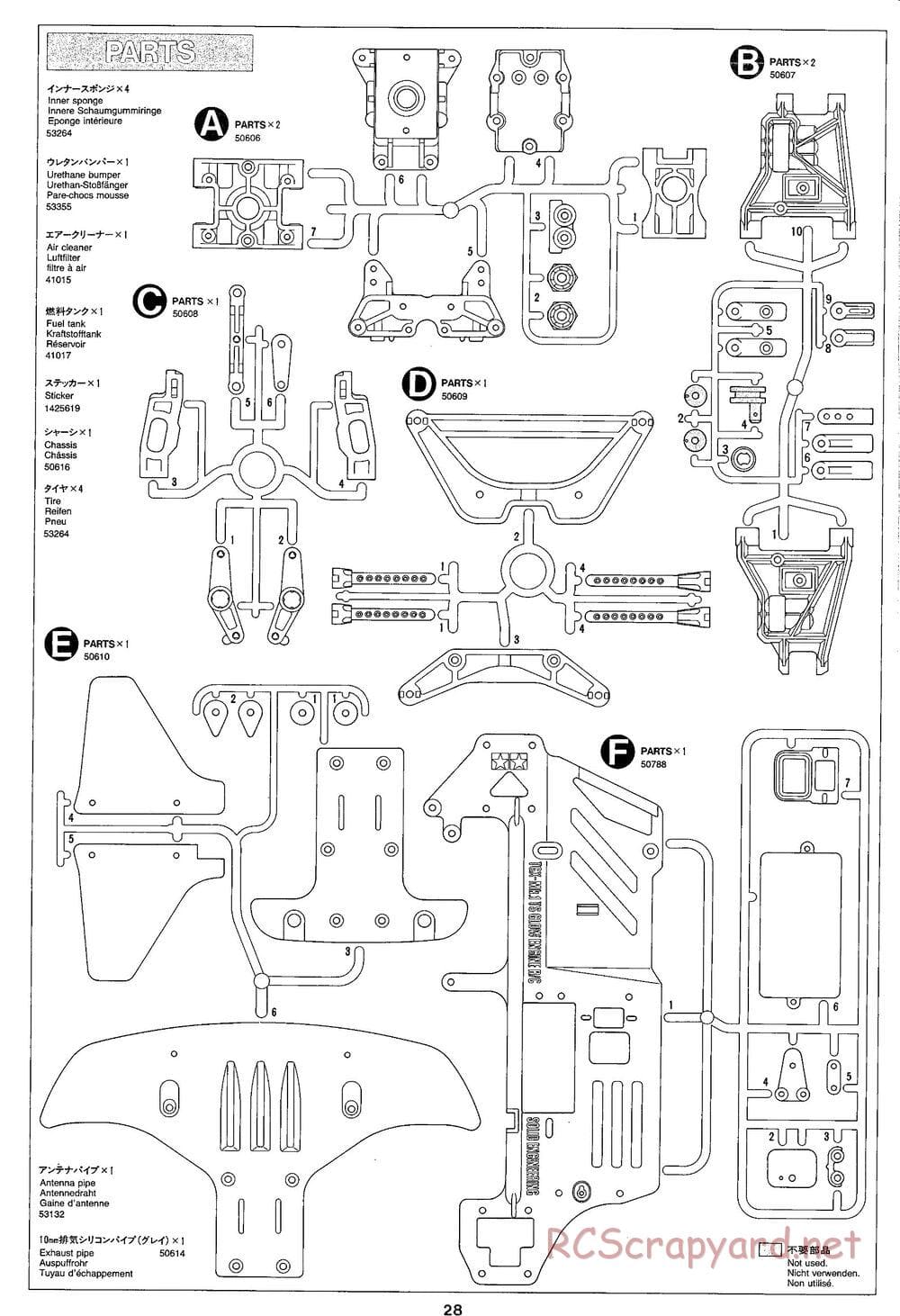 Tamiya - TGX Mk.1 TRF Special Chassis - Manual - Page 28