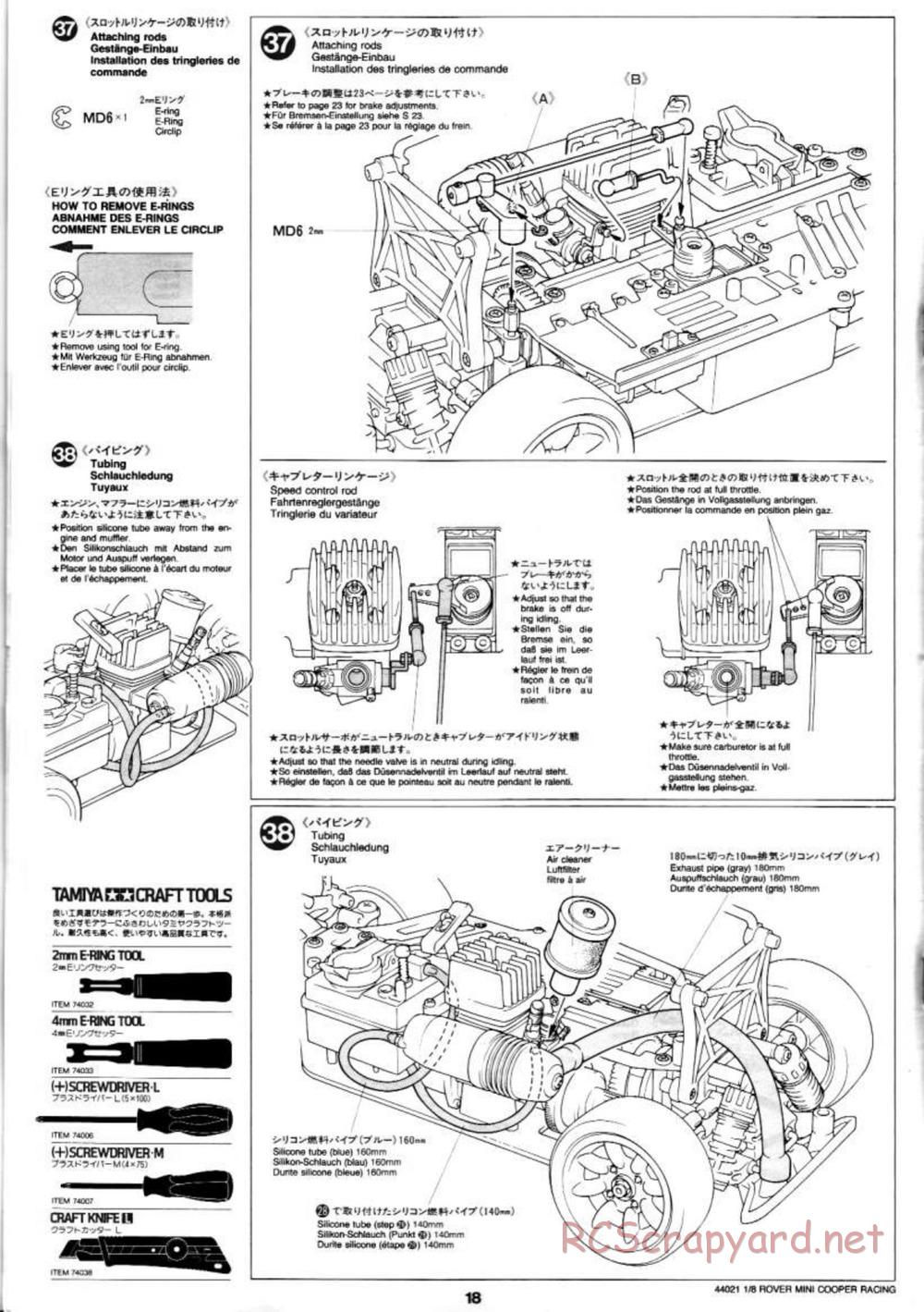 Tamiya - Rover Mini Cooper Racing - TG10 Mk.1 Chassis - Manual - Page 18