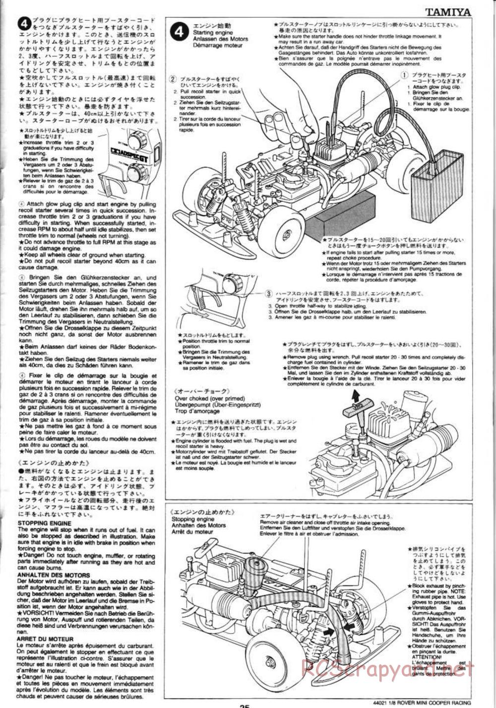 Tamiya - Rover Mini Cooper Racing - TG10 Mk.1 Chassis - Manual - Page 25