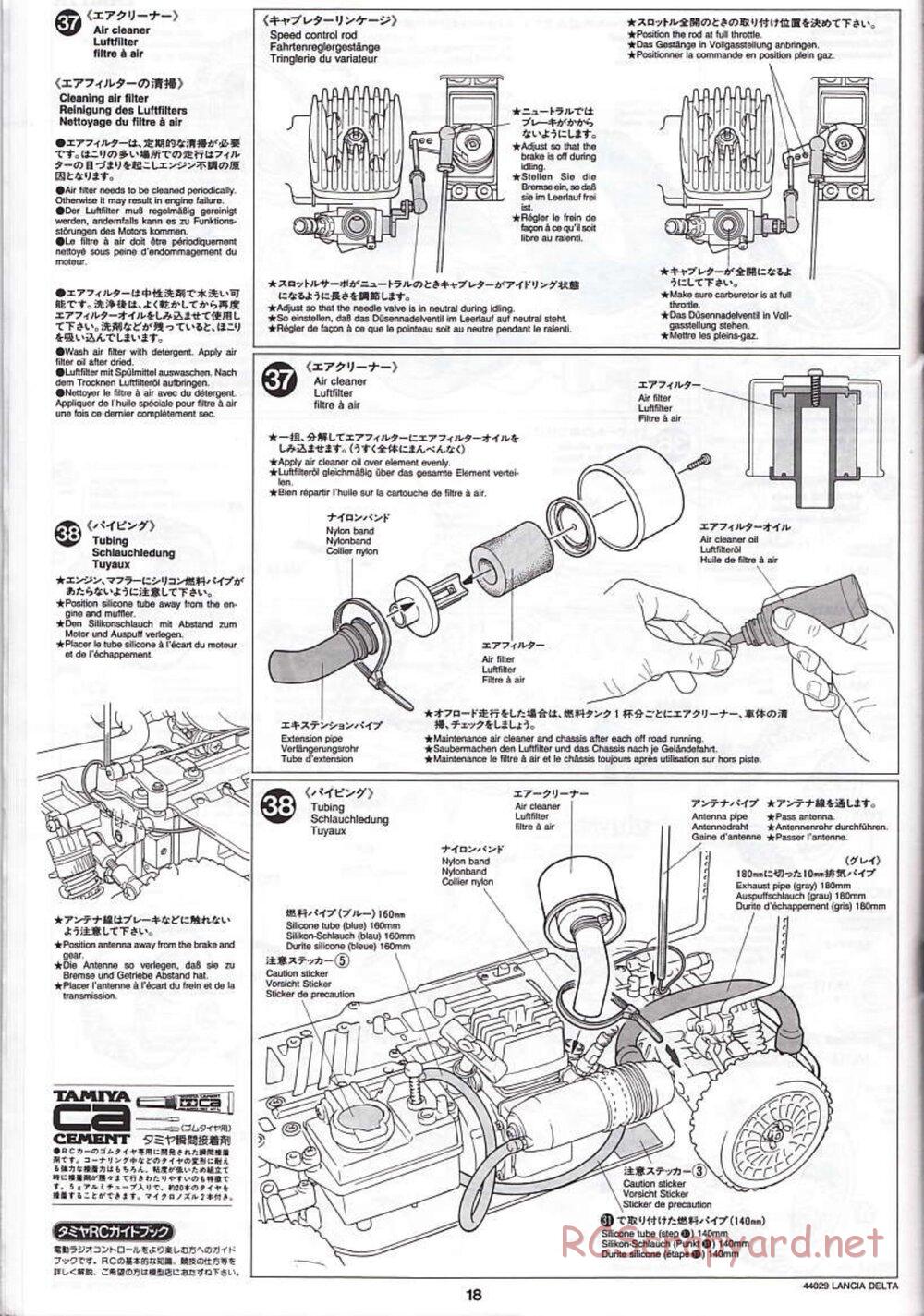 Tamiya - Lancia Delta HF Integrale - TG10 Mk.1 Chassis - Manual - Page 18