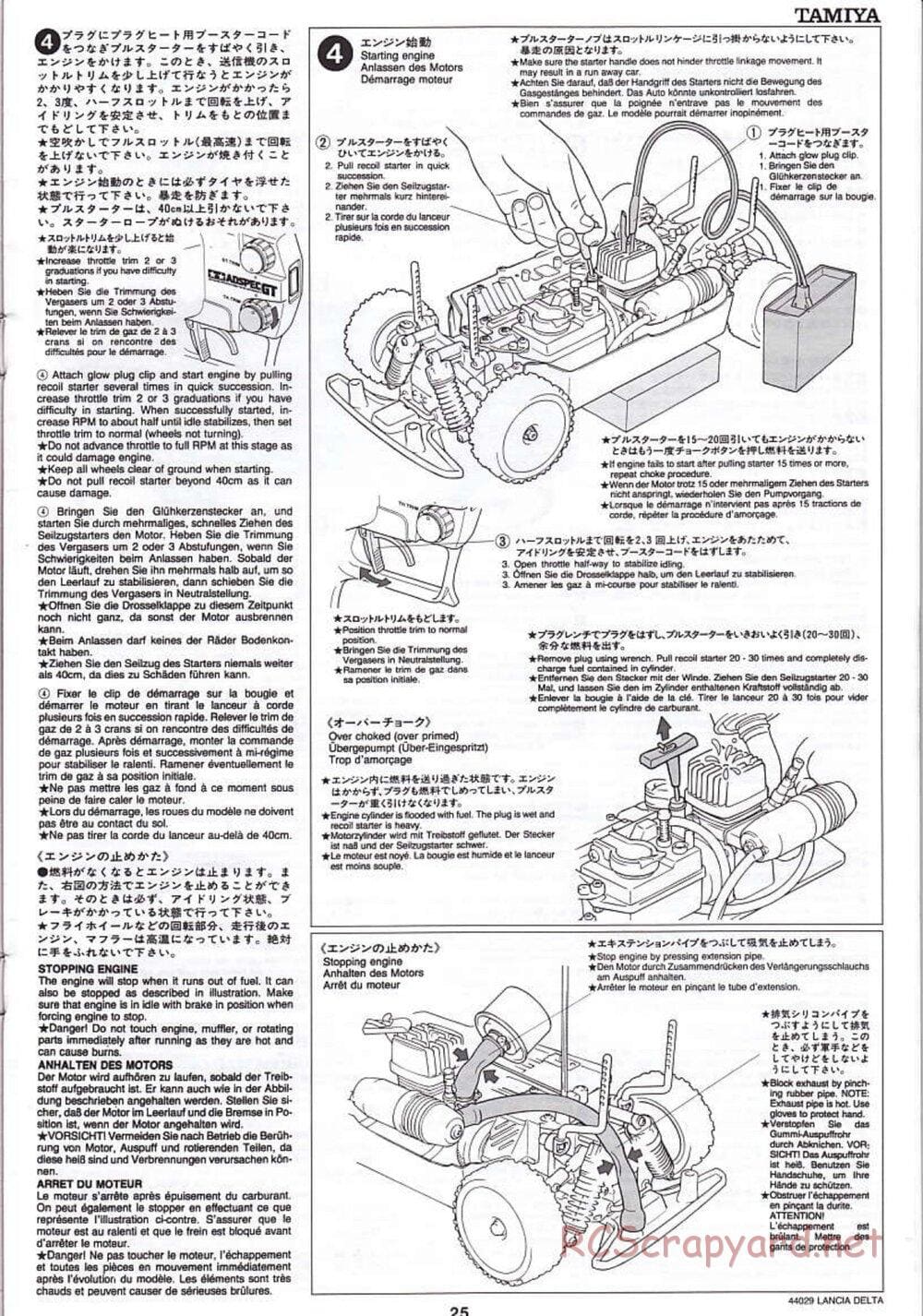 Tamiya - Lancia Delta HF Integrale - TG10 Mk.1 Chassis - Manual - Page 25