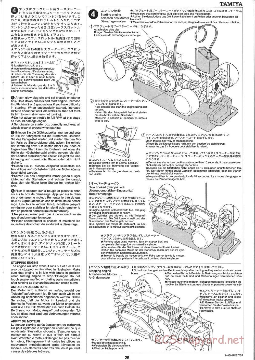 Tamiya - TGR Chassis - Manual - Page 25