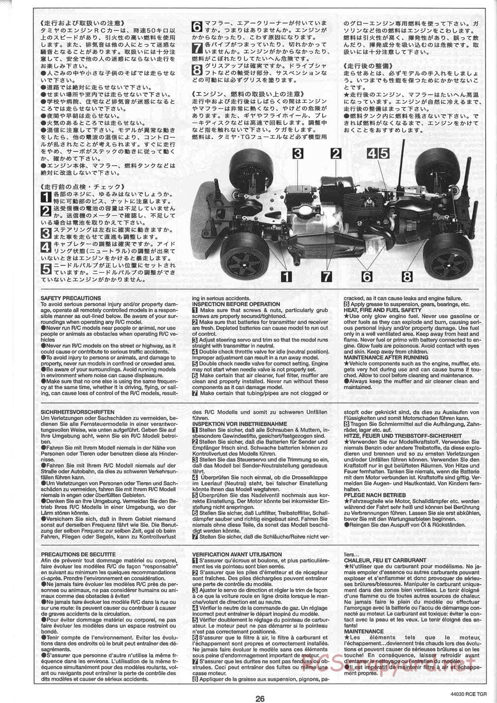 Tamiya - TGR Chassis - Manual - Page 26