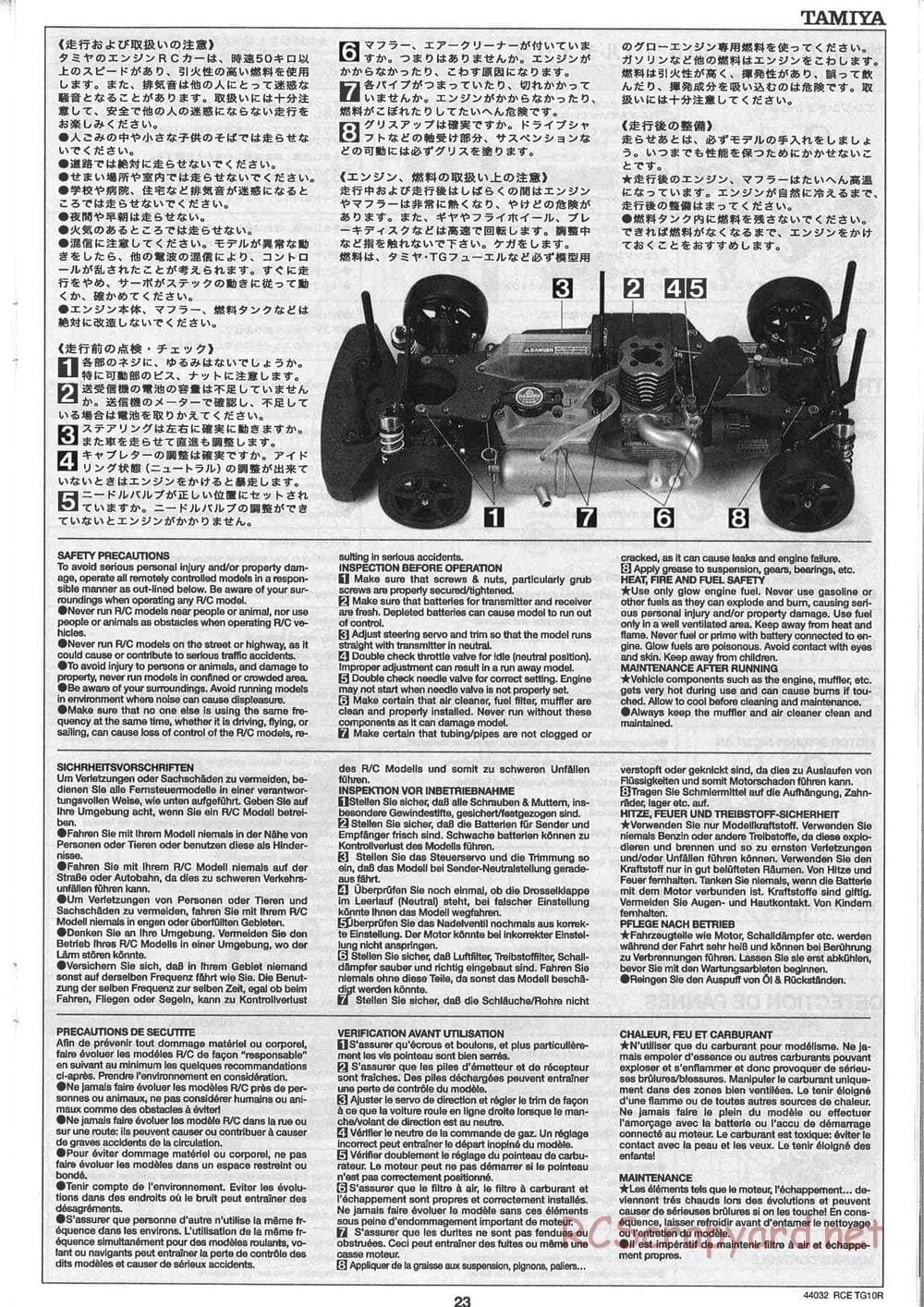 Tamiya - TG10R Chassis - Manual - Page 23