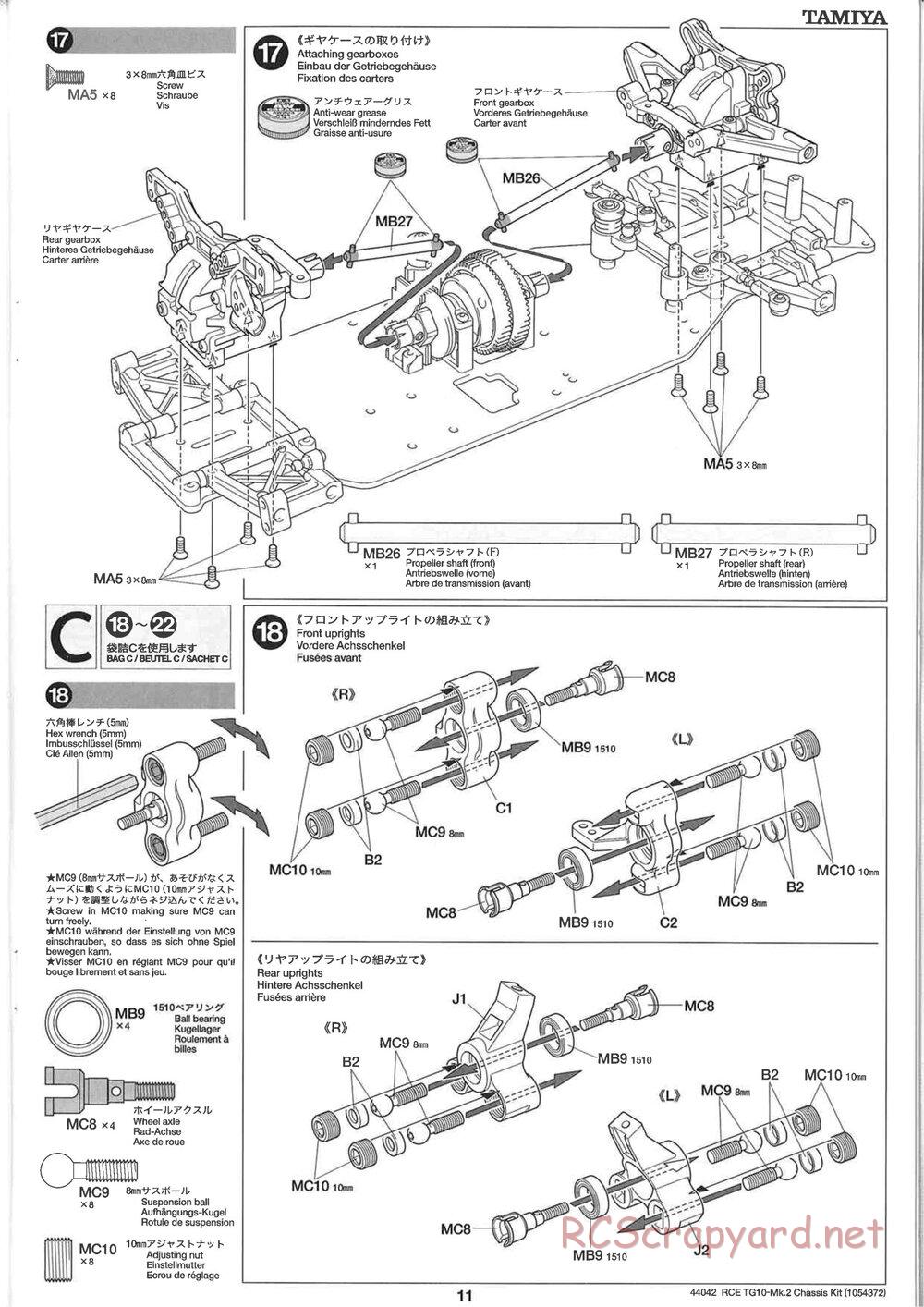 Tamiya - TG10 Mk.2 Chassis - Manual - Page 11