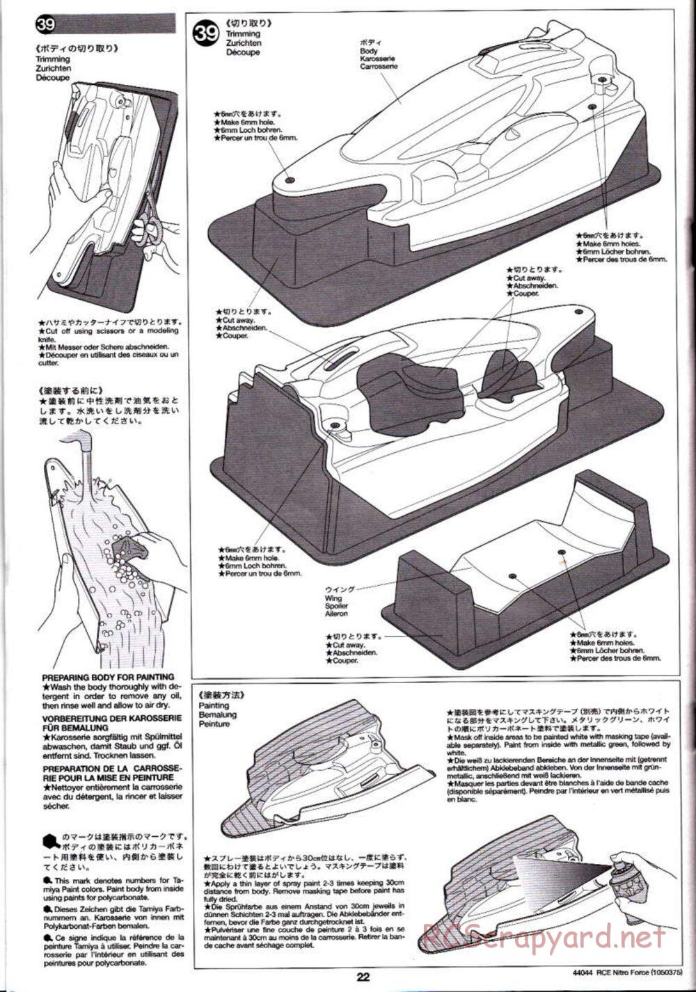 Tamiya - Nitro Force - NDF-01 Chassis - Manual - Page 22
