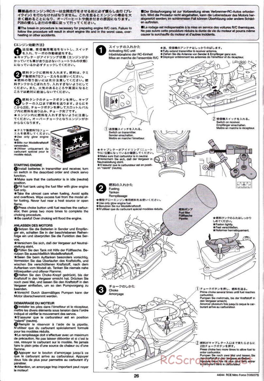Tamiya - Nitro Force - NDF-01 Chassis - Manual - Page 26