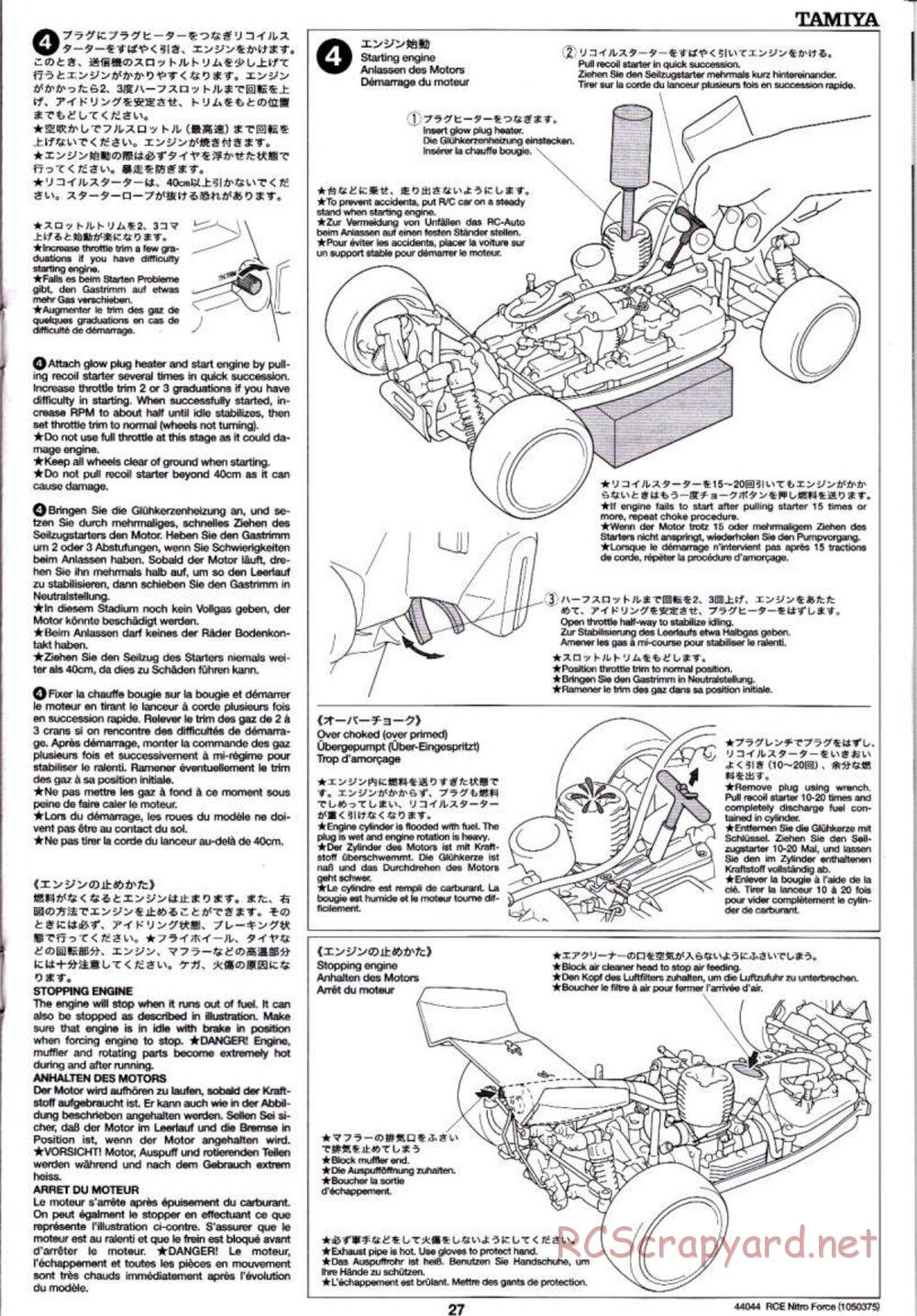 Tamiya - Nitro Force - NDF-01 Chassis - Manual - Page 27